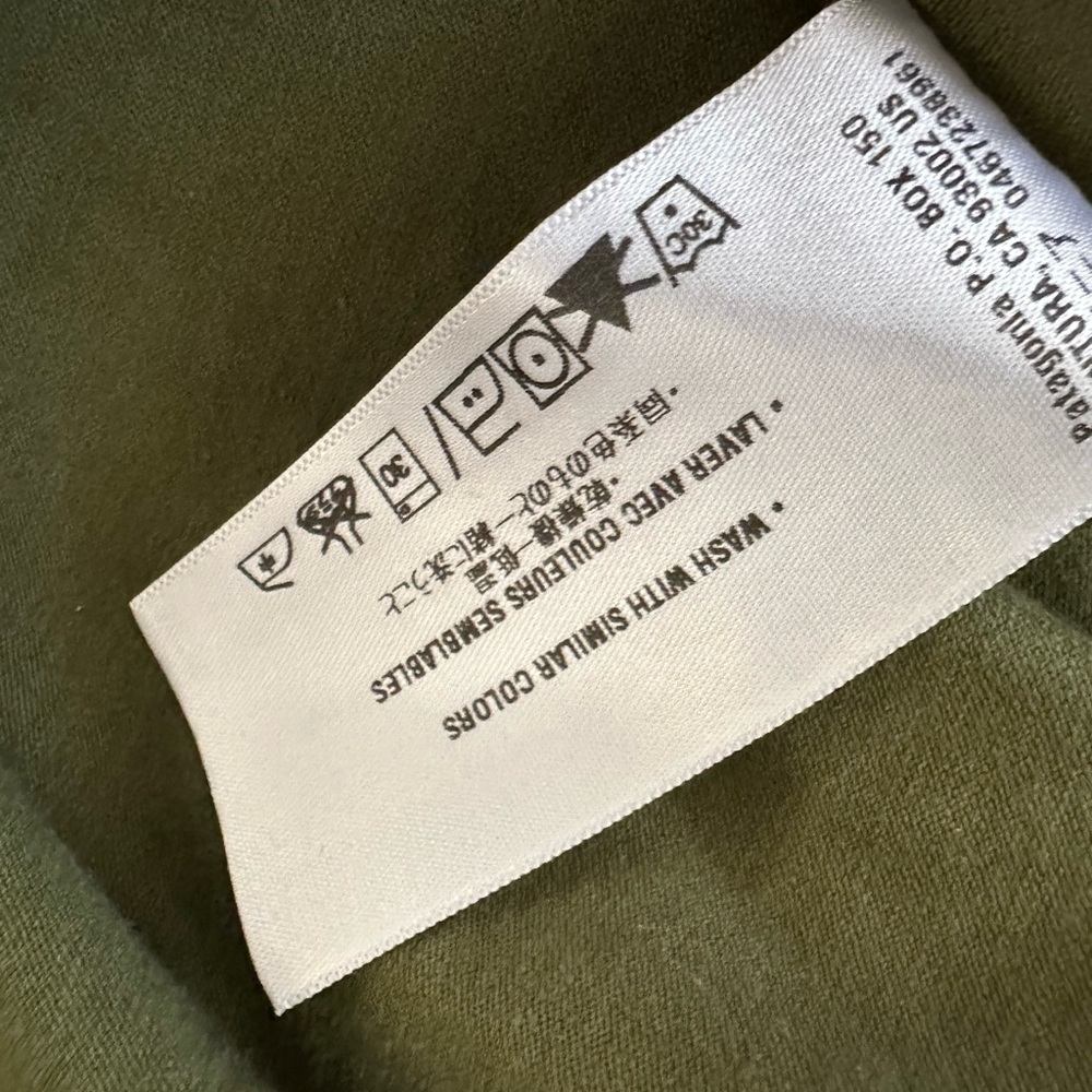Patagonia Green and Brown Dress Organic stretch cotton ladies Large - Picture 8 of 9